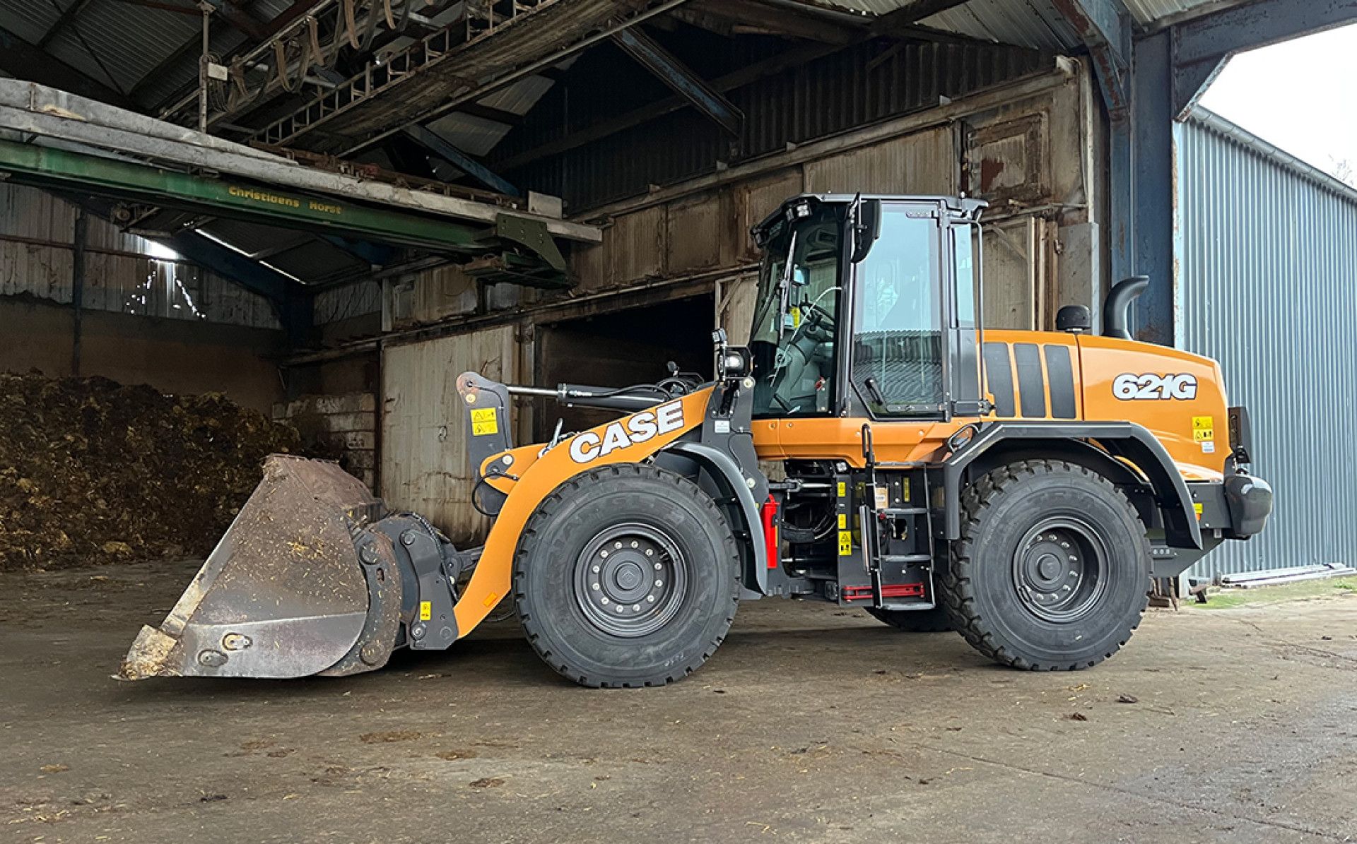 Case 621G wiellader voor Agro Limburg BV